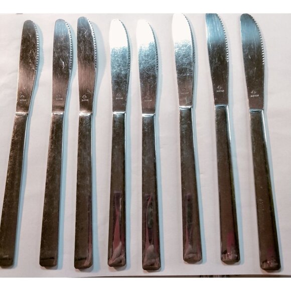 Vintage Stainless Steel Dinner Knife Minimalist Japan Replacement Lot 8 - Picture 7 of 7